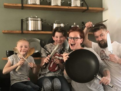 familie over de kook