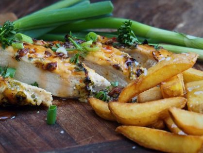 Ovenschotel kip met chilisaus