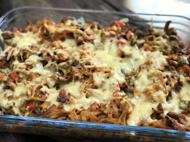 shoarma bami ovenschotel: met verrassing!