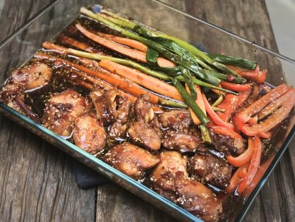 kip ketjap uit de oven met groenten