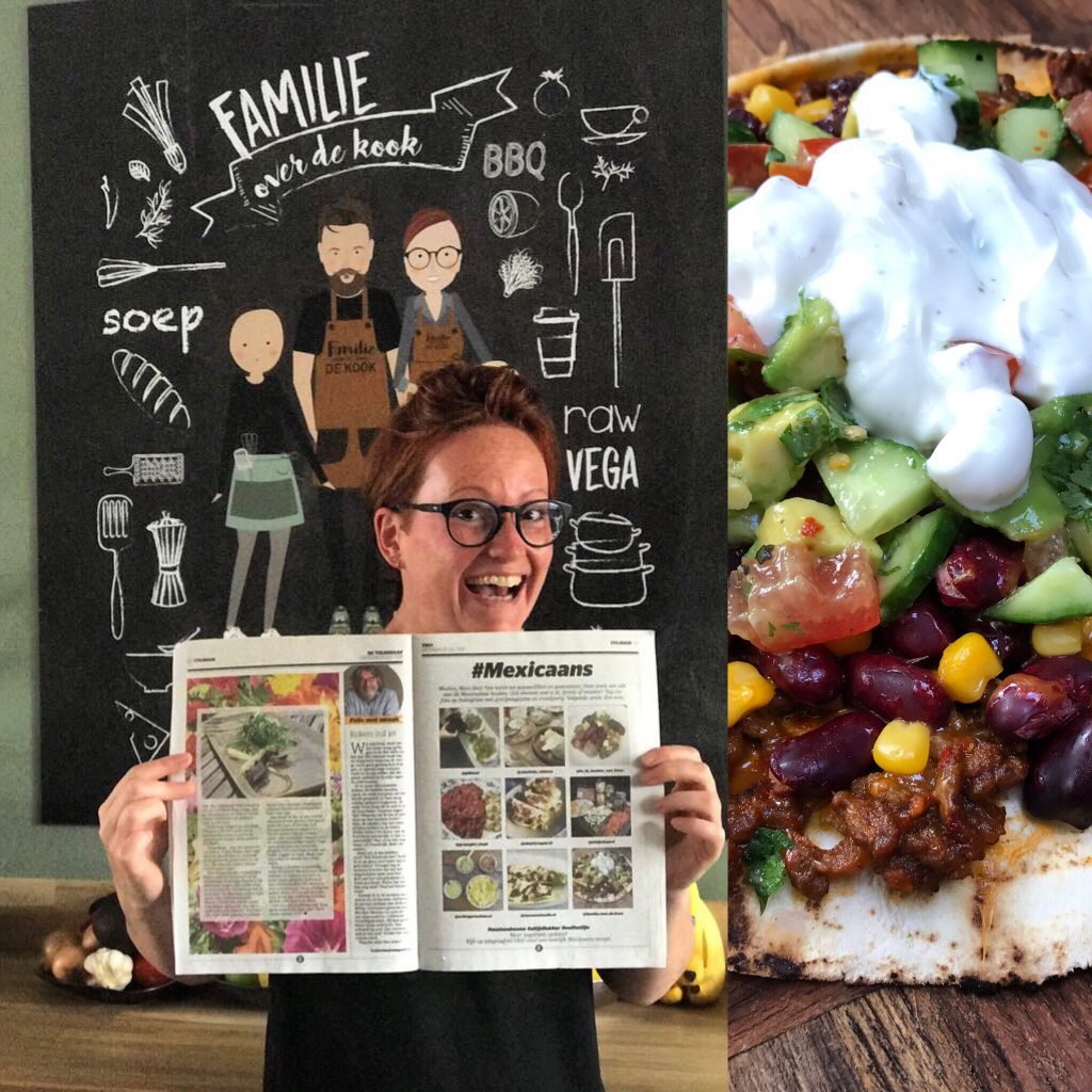 Tostada met kruidig gehakt en frisse salsa