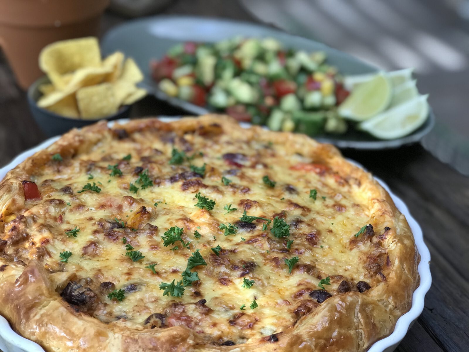 Mexicaanse hartige taart