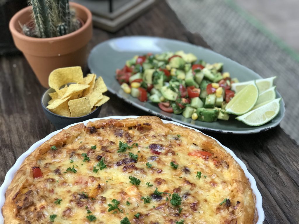 Mexicaanse hartige taart