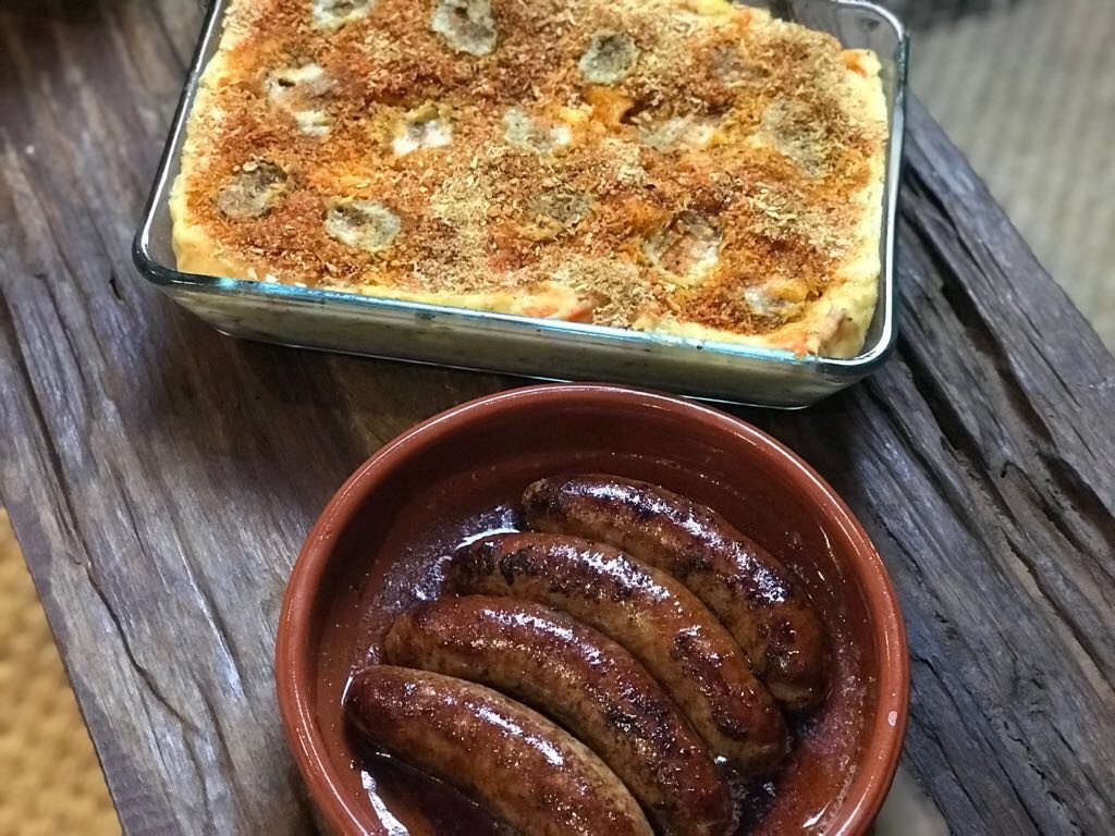 Hutspot met kruidenroomkaas en een kruidig krokant korstje