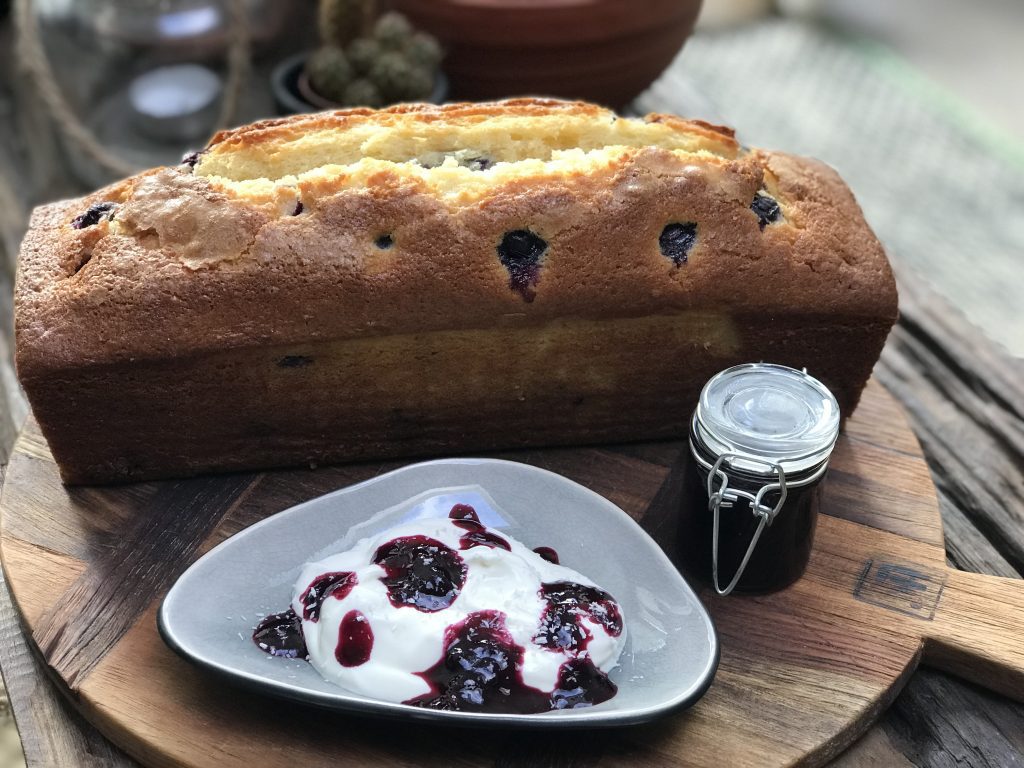 blauwe bessencake