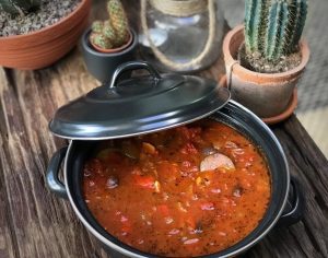 tomatensoep met geroosterde groenten