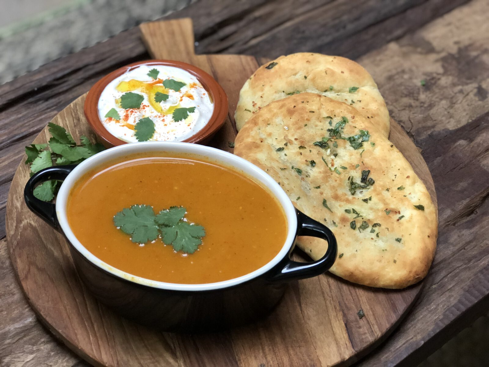 Indiase kruidige pompoensoep