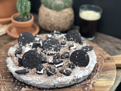 No Bake Oreo Cheesecake met chocolade
