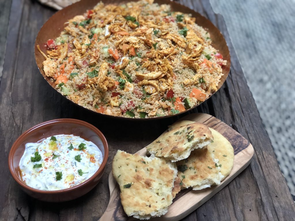 couscous salade met kip