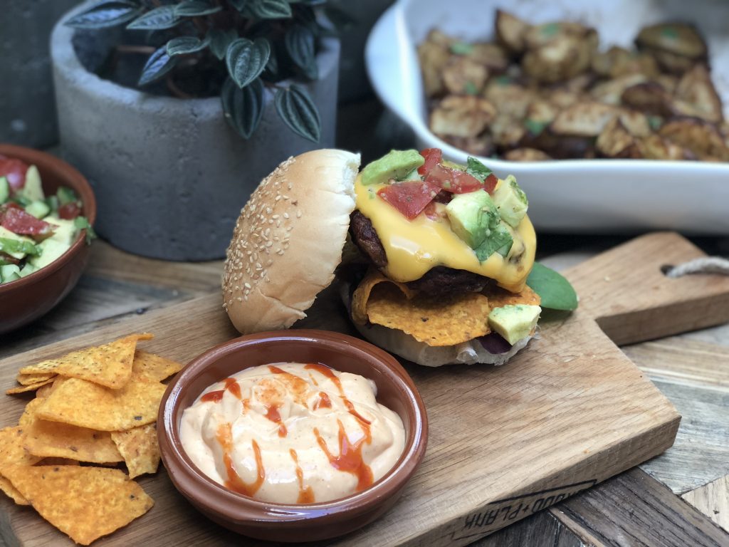 Mexicaanse kipburger