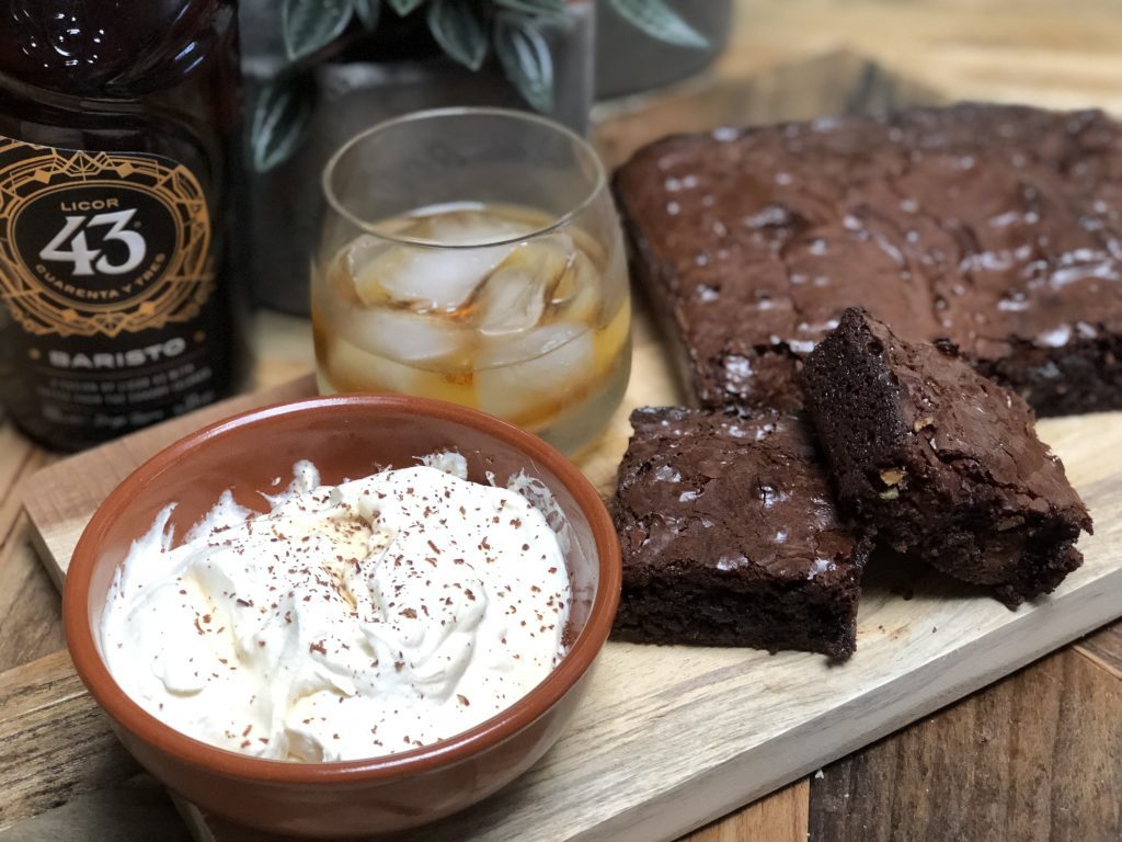 brownie met Licor 43 Baristo