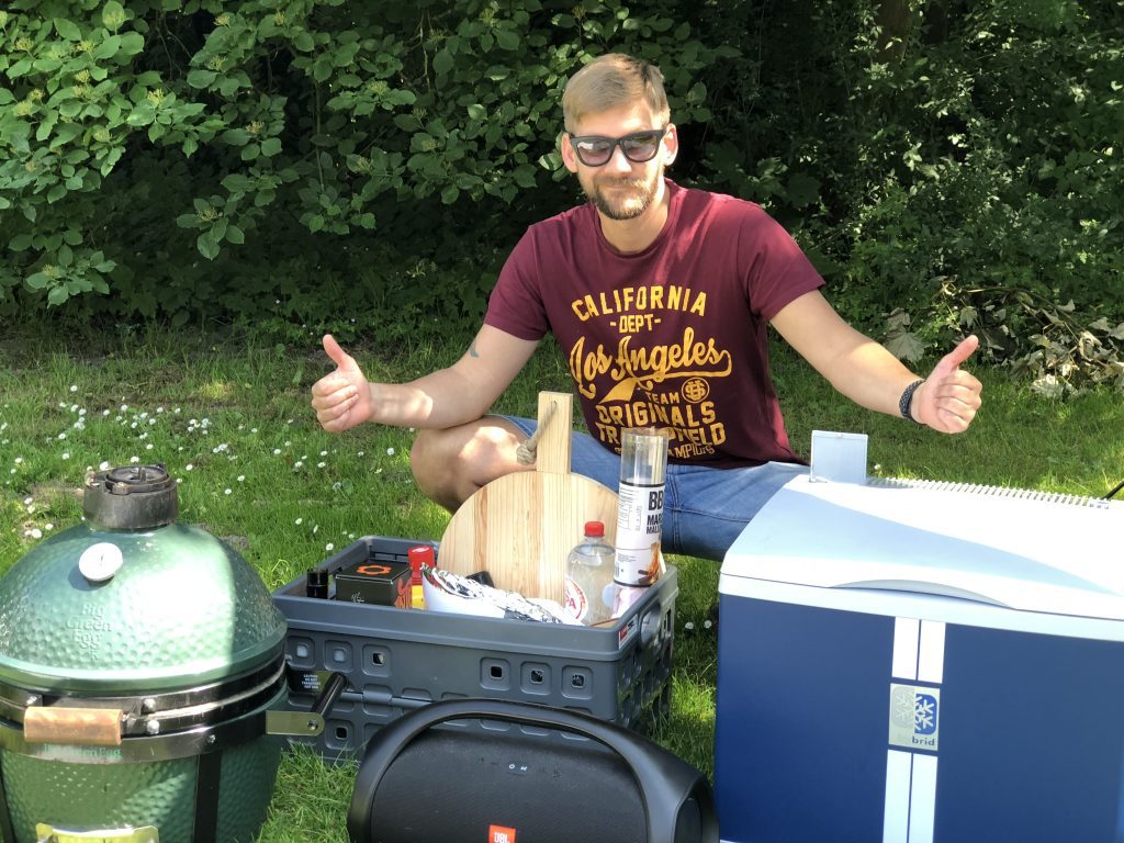 bbq picknick Mobicool koelbox Big Green Egg