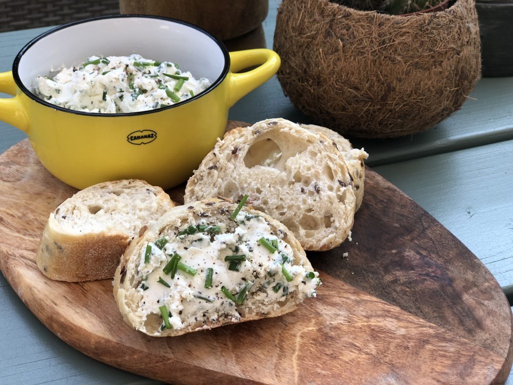 recept zelf bieslookroomkaas maken a la V&D