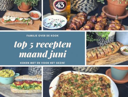 top 5 recepten maand juni 2018