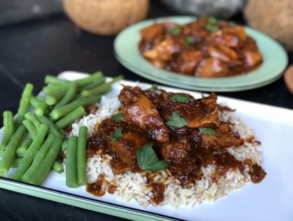 Pittige Surinaamse kip stoofpot