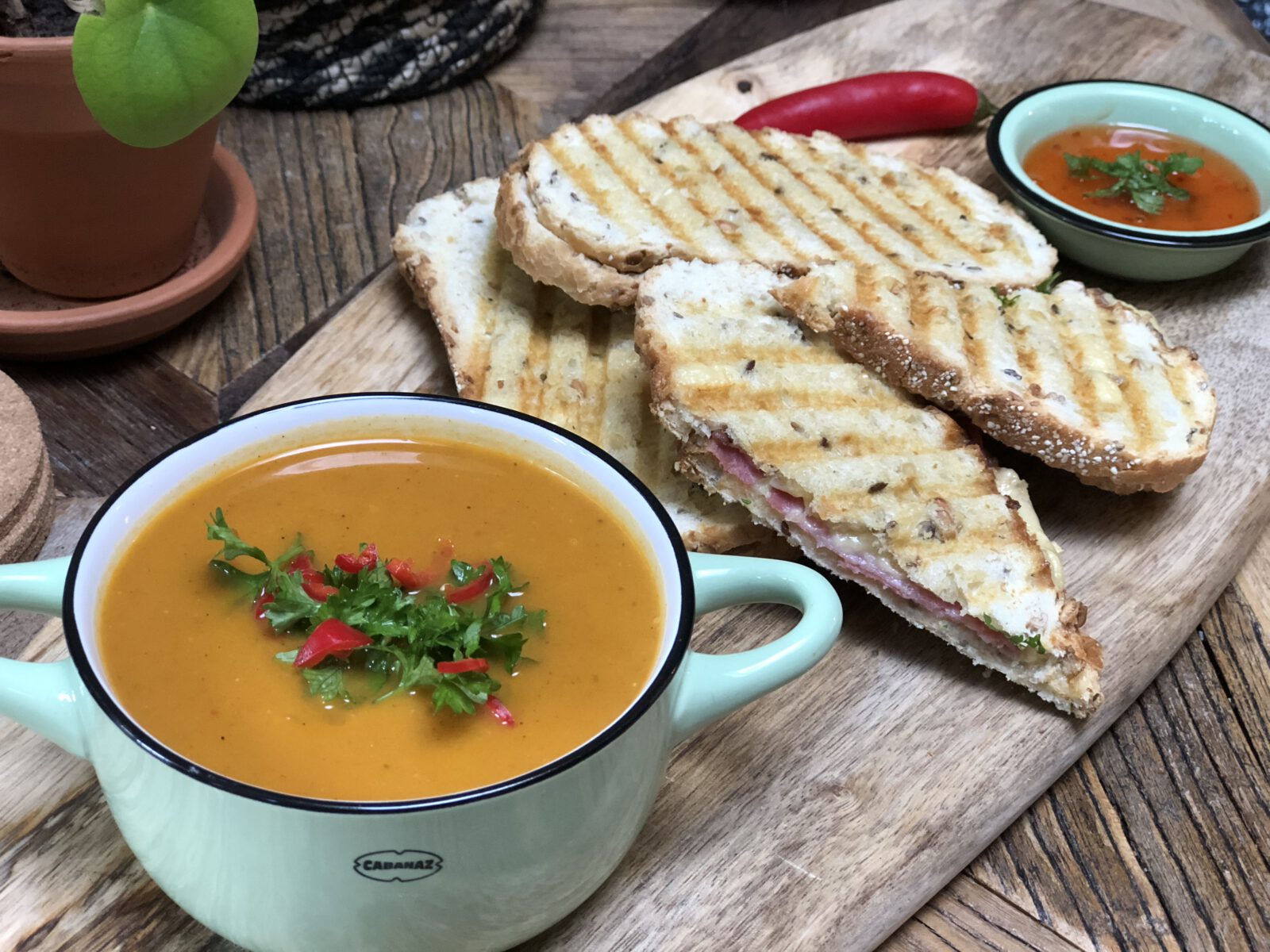 simpele pittige pompoensoep