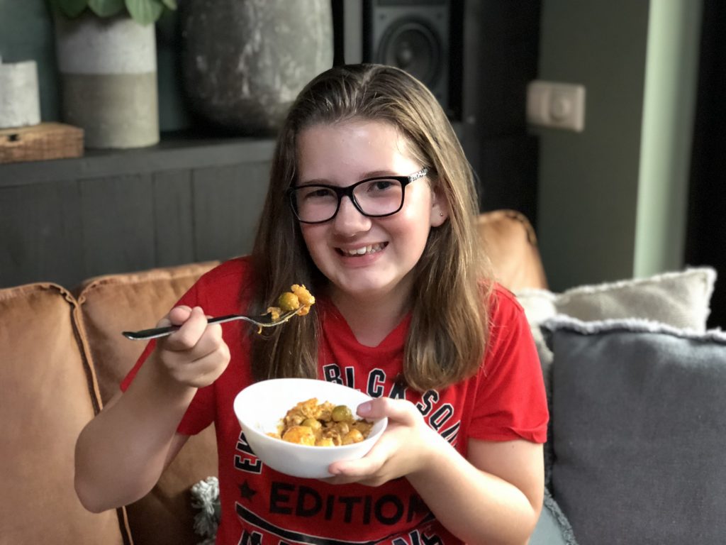 recept krieltjes ovenschotel met spruitjes en shoarma