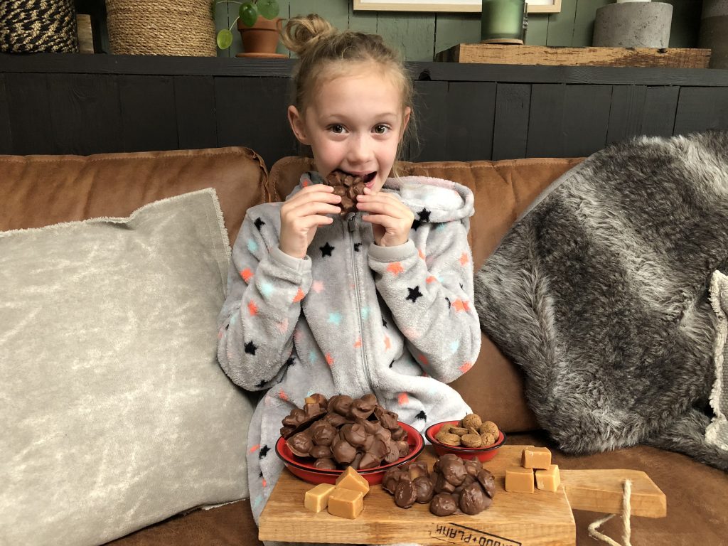 recept kruidnotenrotsjes met fudge maken als Sinterklaasrecept