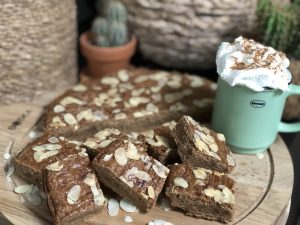 Speculaas boterkoek met amandelschaafsel