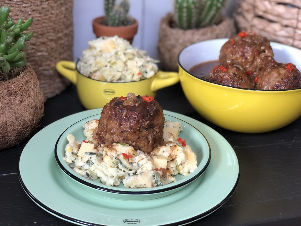 recept gehaktballen in kruidige en iets pittige cola jus maken