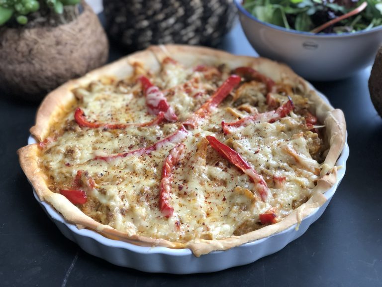 Quiche met paprika en gehakt: kruidig recept