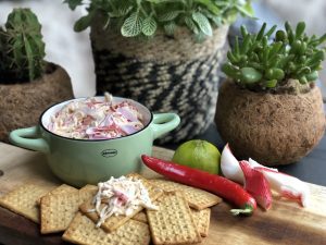 krabsalade: romig en pittig