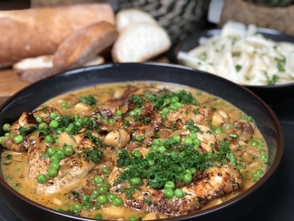 kip in champignonroomsaus: kruidig recept