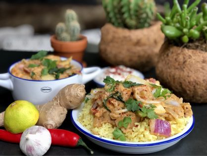 vegan stoofvlees / curry met jackfruit