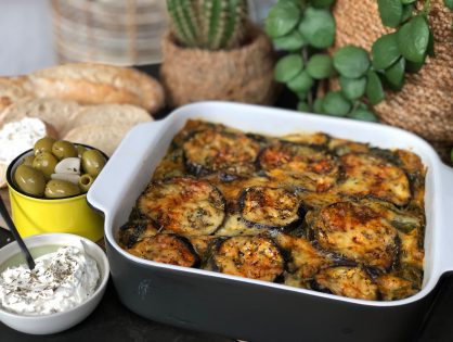 vegetarische lasagne met aubergine