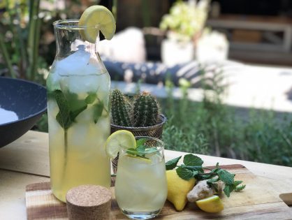 citroen ijsthee met gember en munt