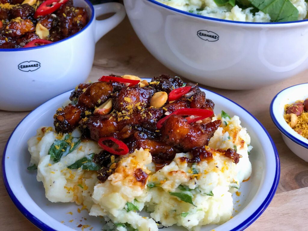 paksoi stamppot met Indische speklapjes 
