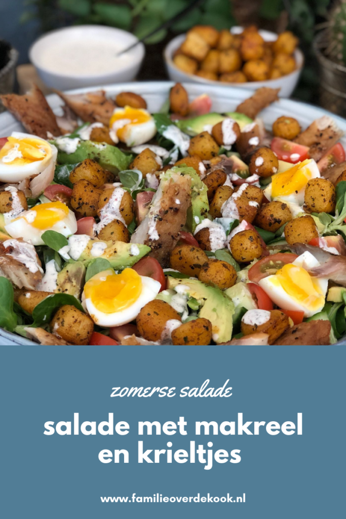 zomerse salade met makreel en krieltjes 