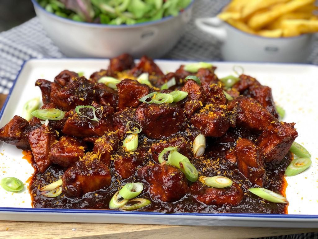 recept kip in cola met friet