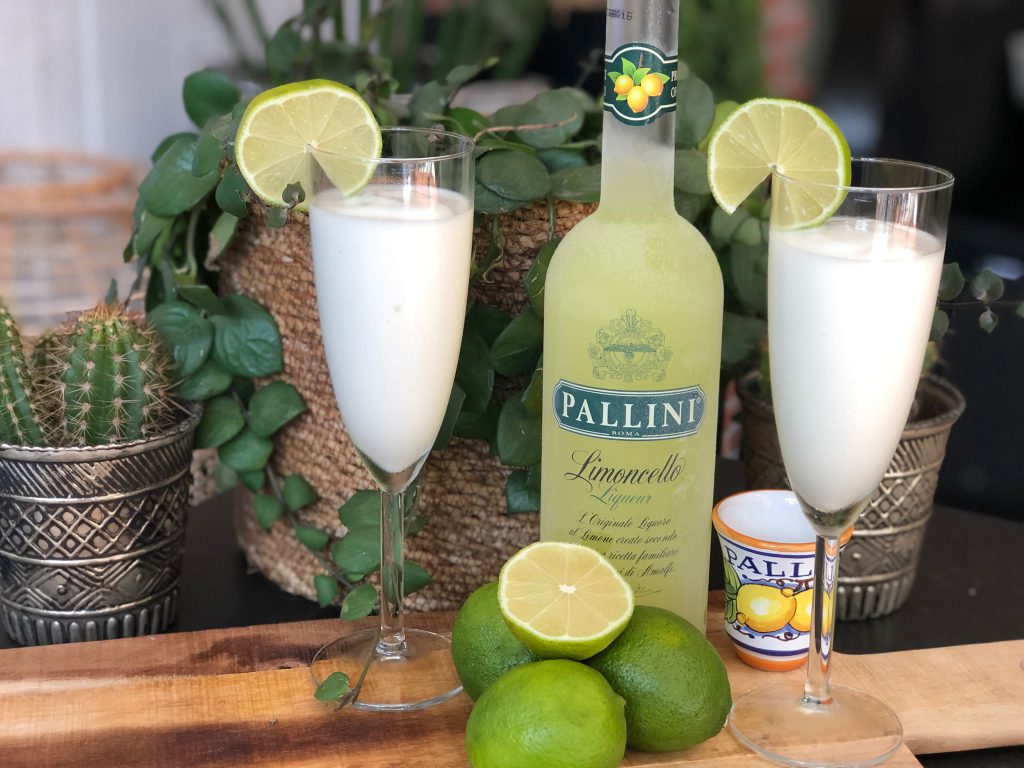 zelf een scroppino maken met limoncello, prosecco, citroen sorbetijs en roomijs