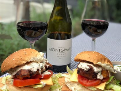 krokante en pittige kipburger