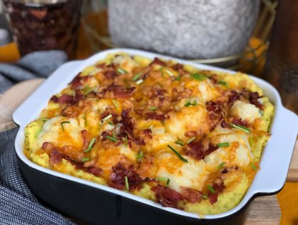 bloemkool ovenschotel met spek en kaas