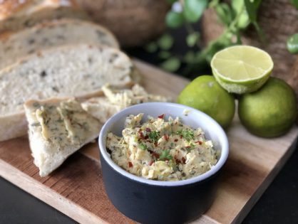 kruidenboter met citrus en knoflook