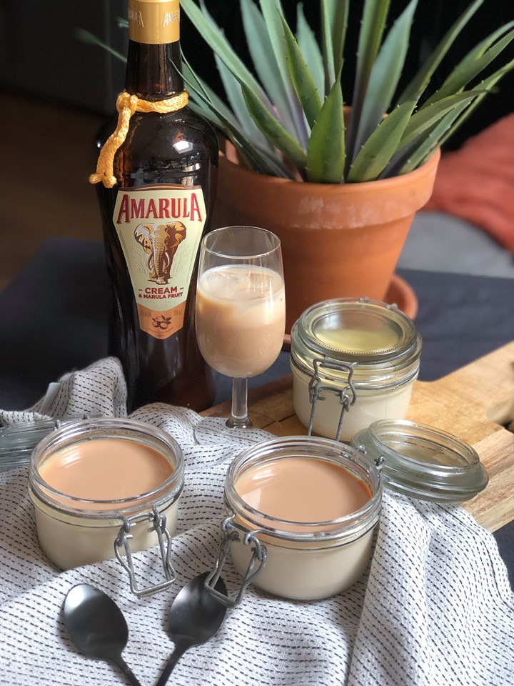 panna cotta met Amarula likeur