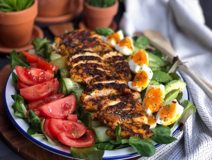 gegrilde kip salade