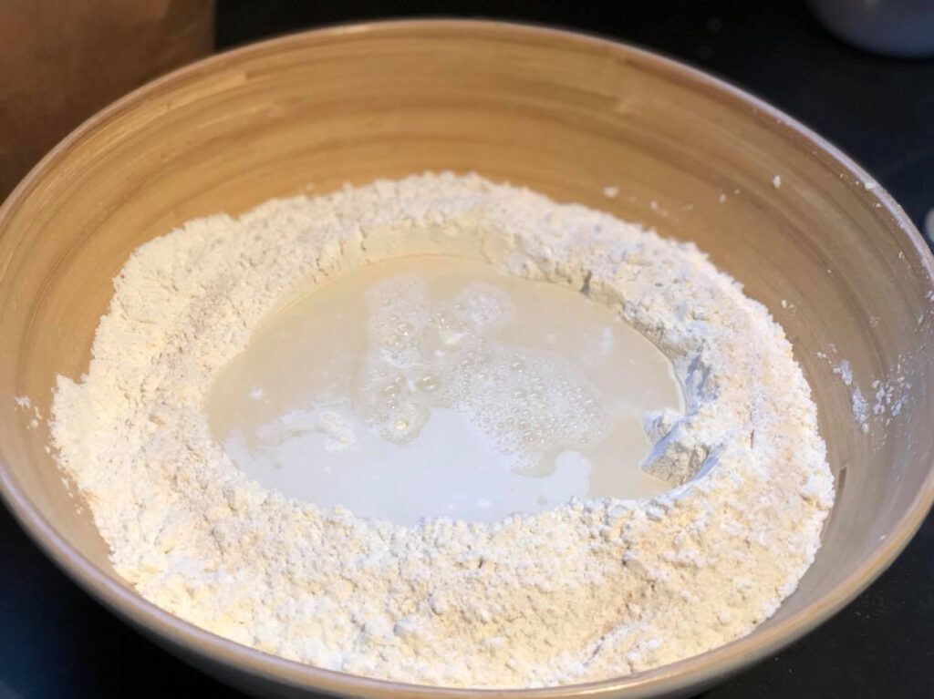 brood deeg maken voor een  no knead bread