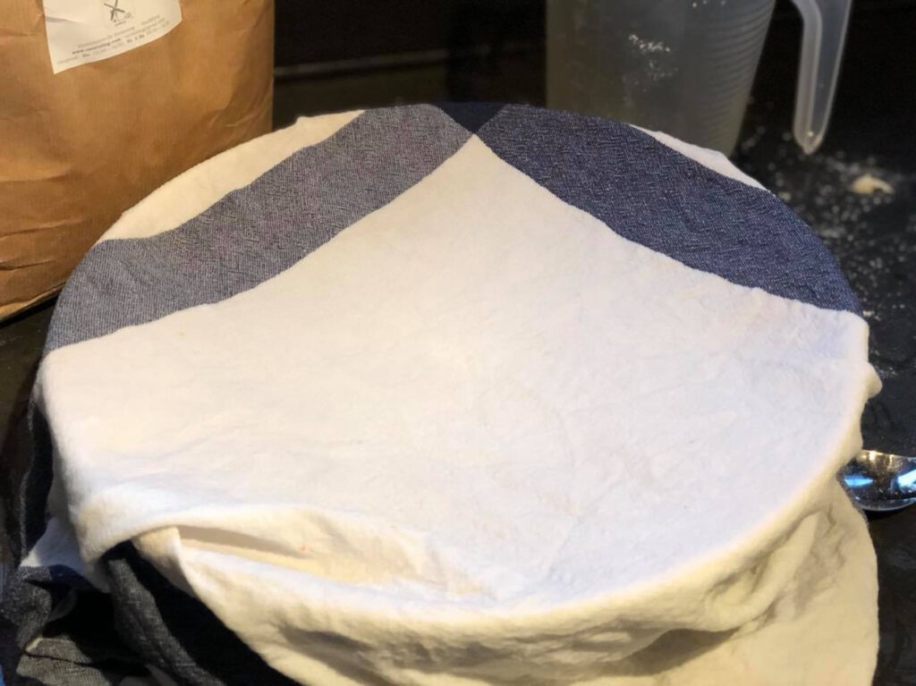 rijzen van no knead bread