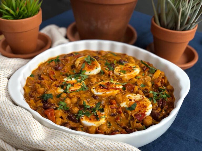 vegetarische stoof met bonen