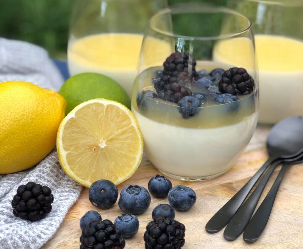 panna cotta met citroen