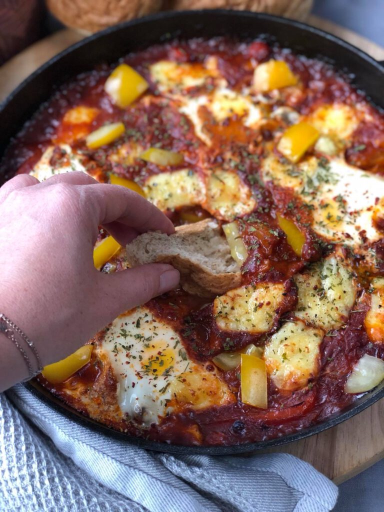 shakshuka met komijnen kaas 