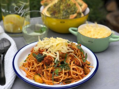 spaghetti met tonijn in tomatensaus