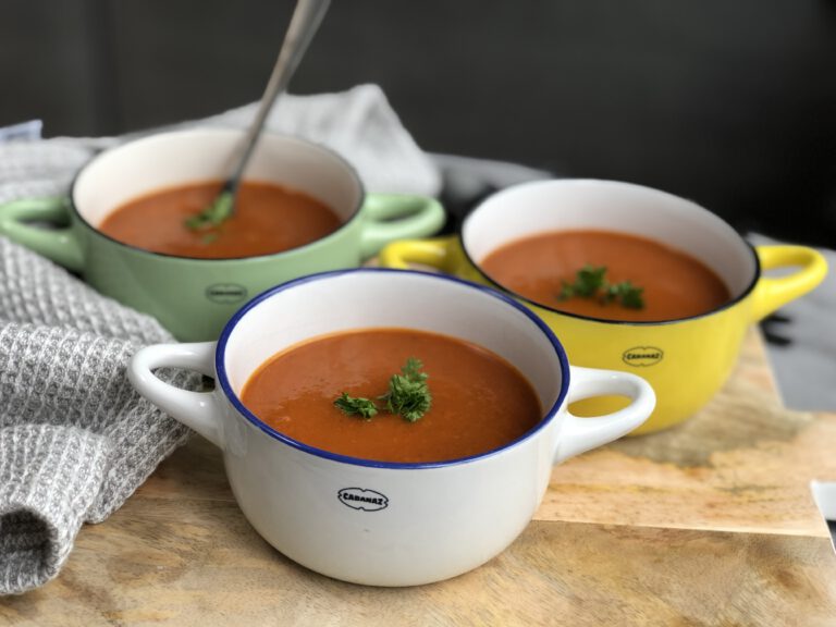 simpele tomatensoep met paprika