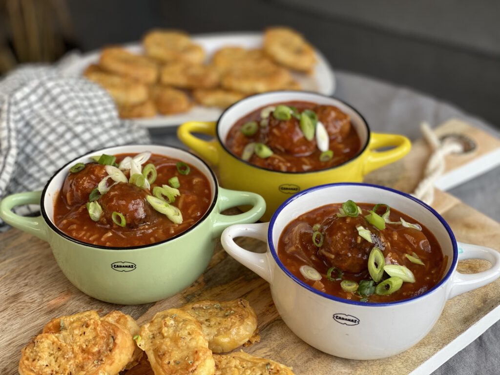 chinese tomatensoep met gehaktballetjes 
