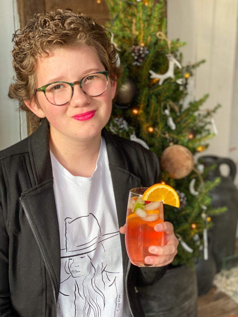 voor kinderen is een fruitpunch een heerlijk drankje