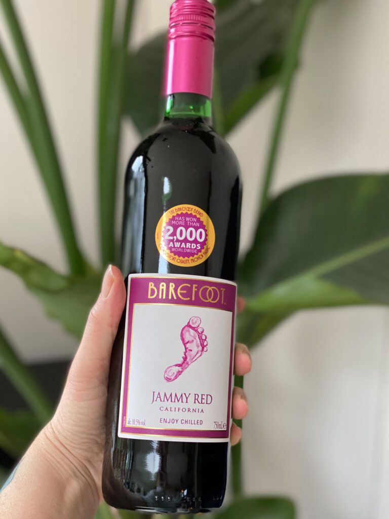 zoete rode wijn voor Sangria van Barefoot 