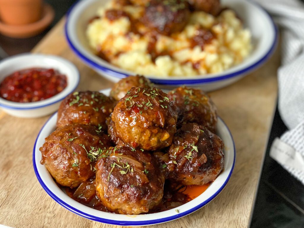 pittige gehaktballetjes